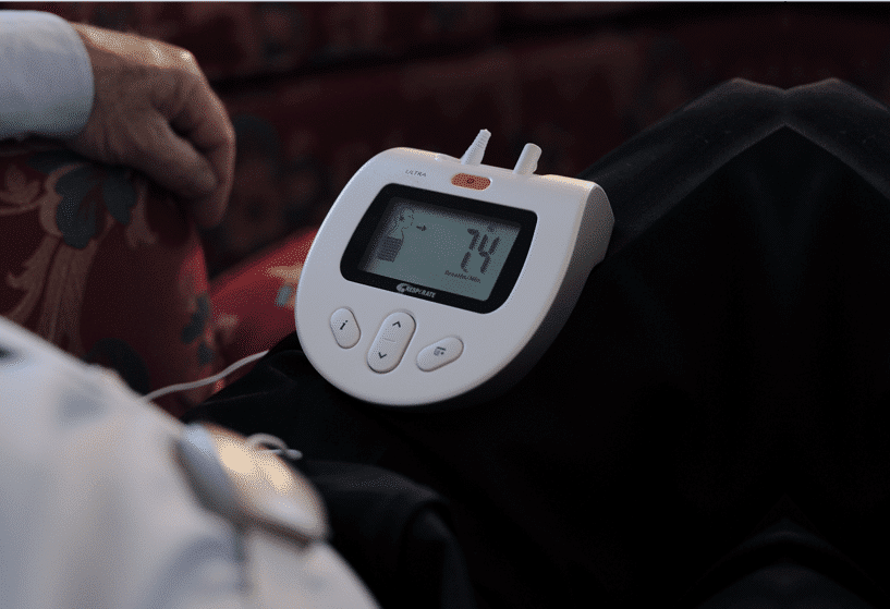 Resporate Lower Blood Pressure Device Breathing Sensor Ear Buds